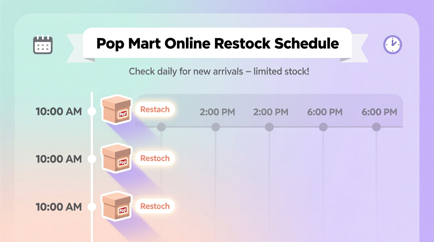 what time does pop mart restock online