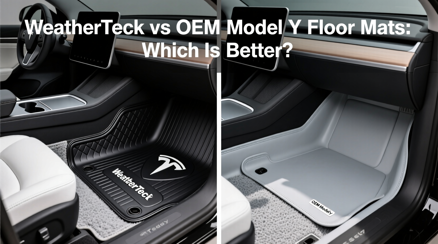 weather tech vs oem model y