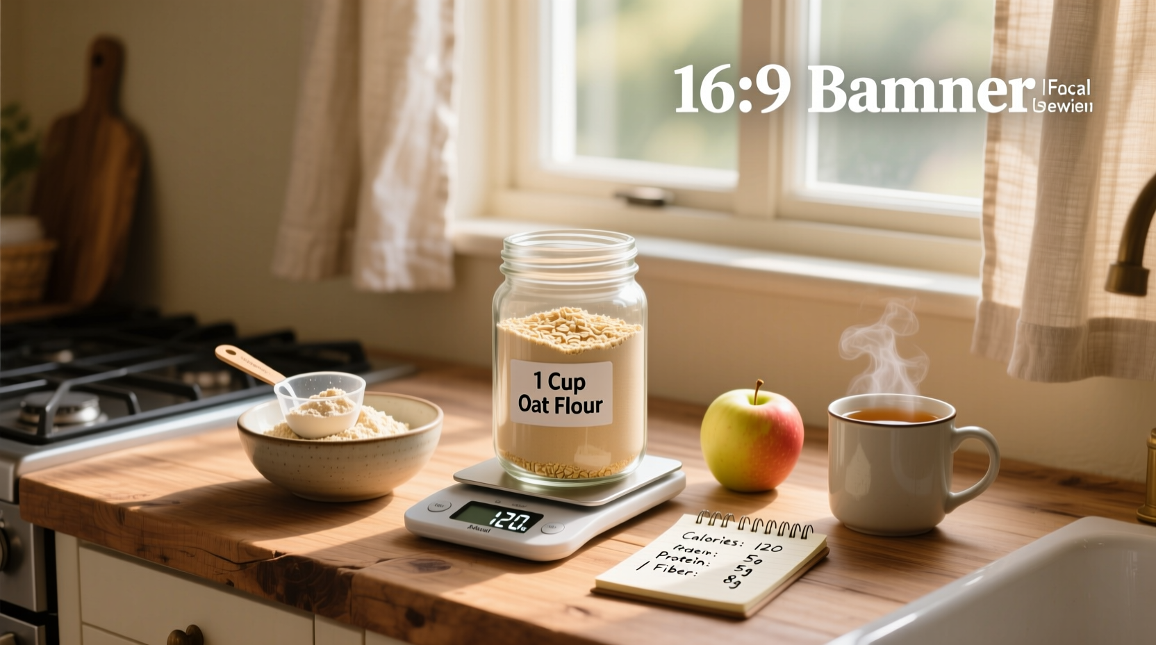 1 cup oat flour calories nutrition guide