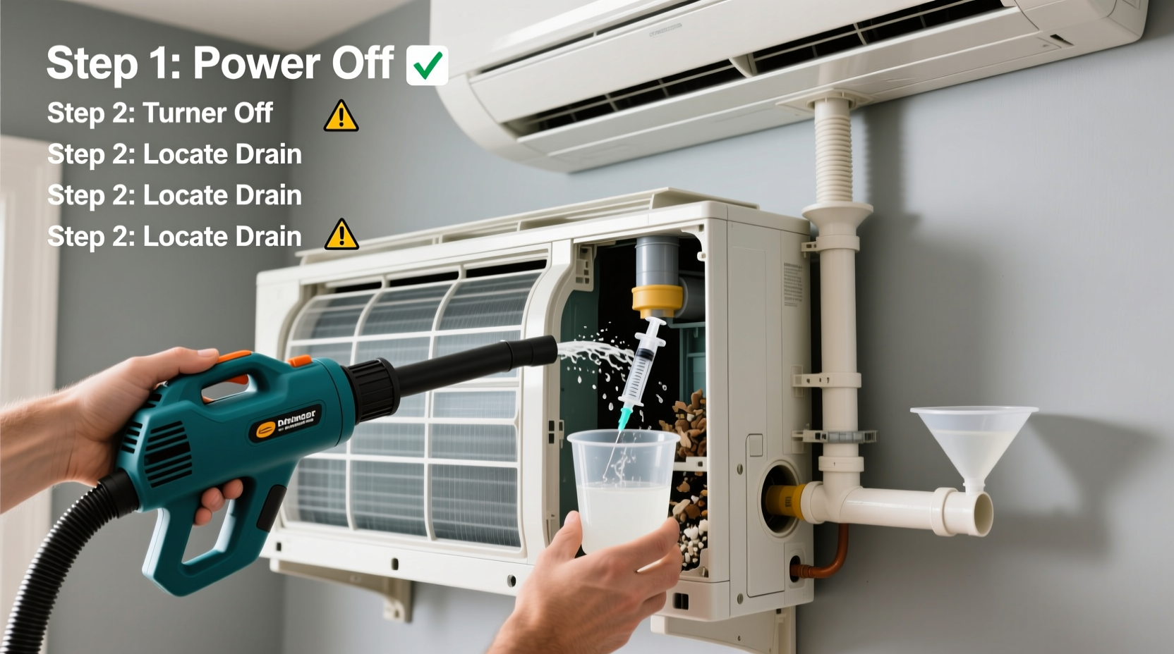 effective step by step guide to safely clean your ac drain and prevent clogs