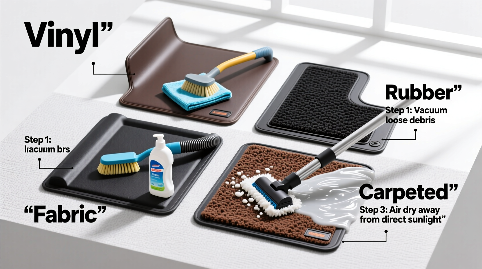 road trip mat cleaning guide
