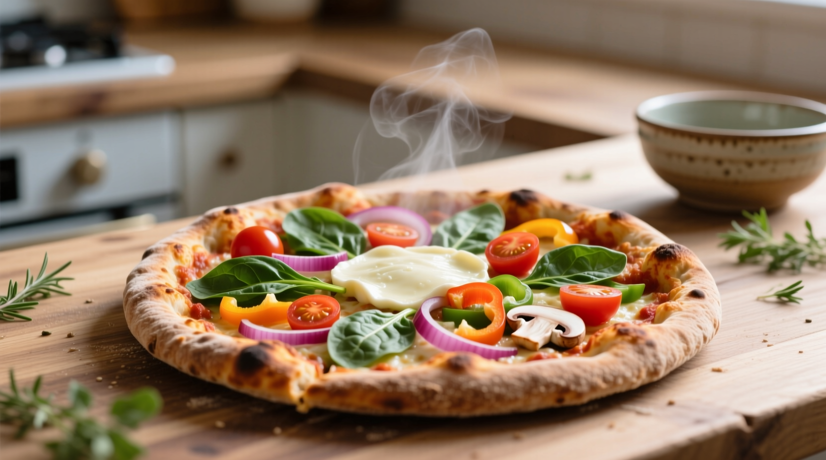 make a healthier homemade pizza