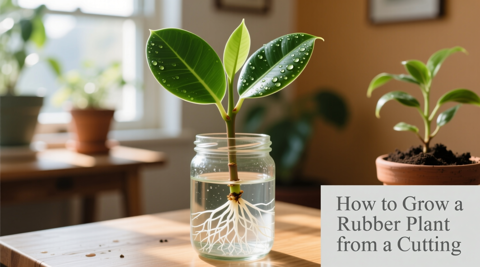 how to grow a rubber plant from a cutting