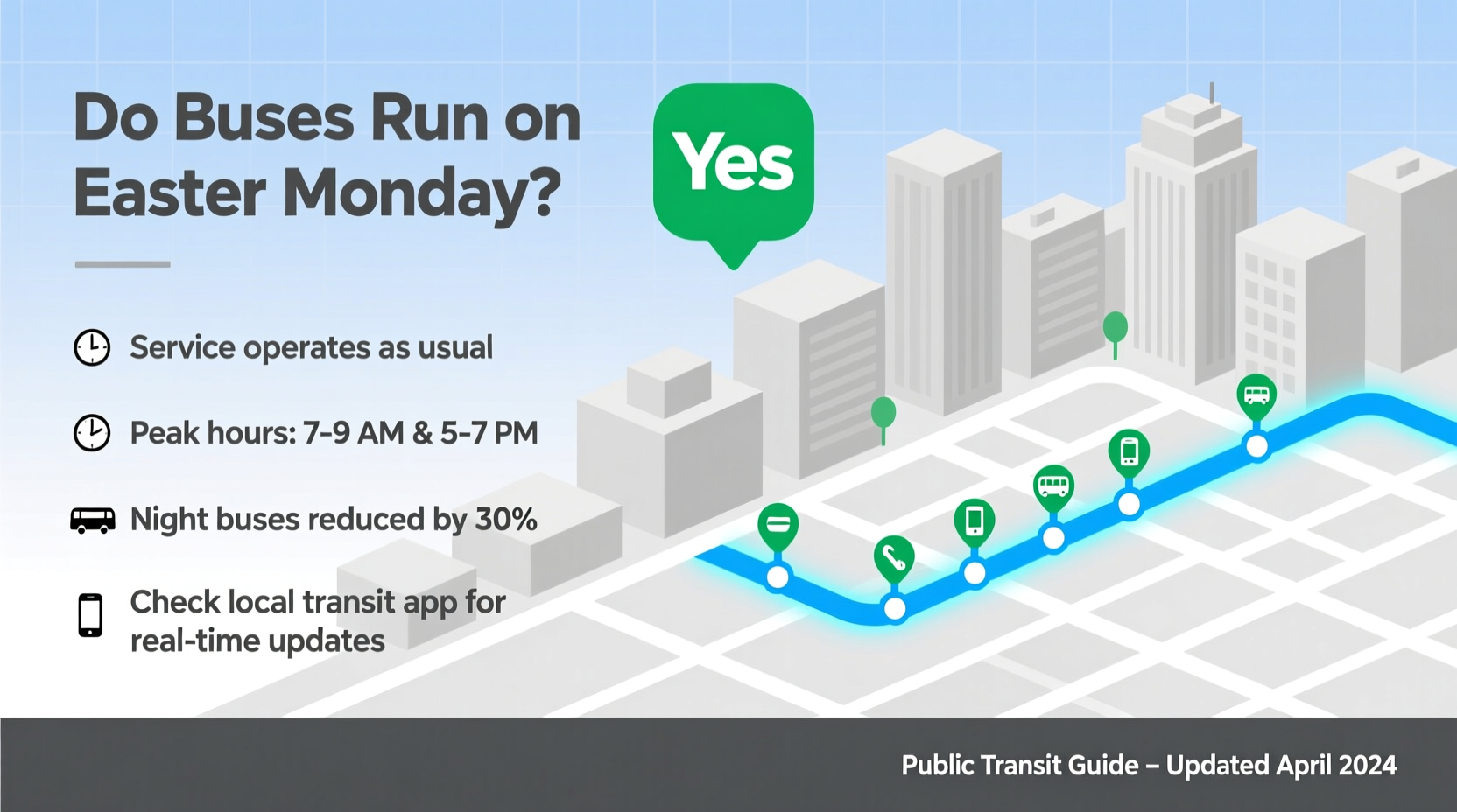 do busses run on easter monday