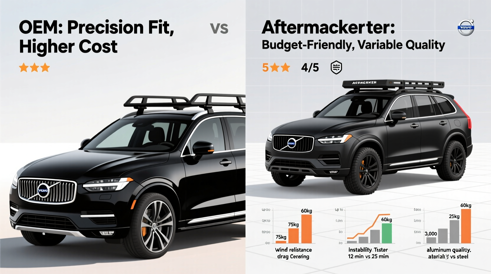 xc60 roof rack oem vs aftermarket