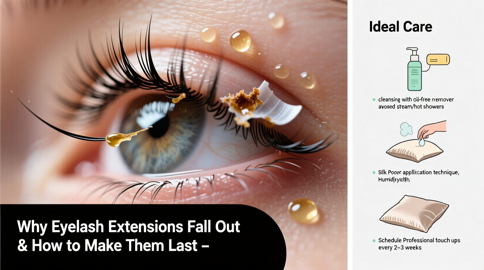 eyelash extensions falling out reasons how to make them last
