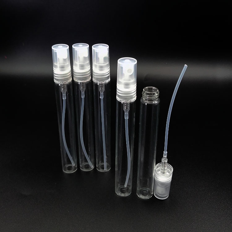 10 毫升便携式迷你香水瓶玻璃空化妆品瓶样品试管瓶薄玻璃瓶