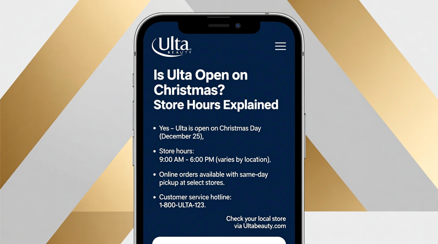 is ulta open on christmas