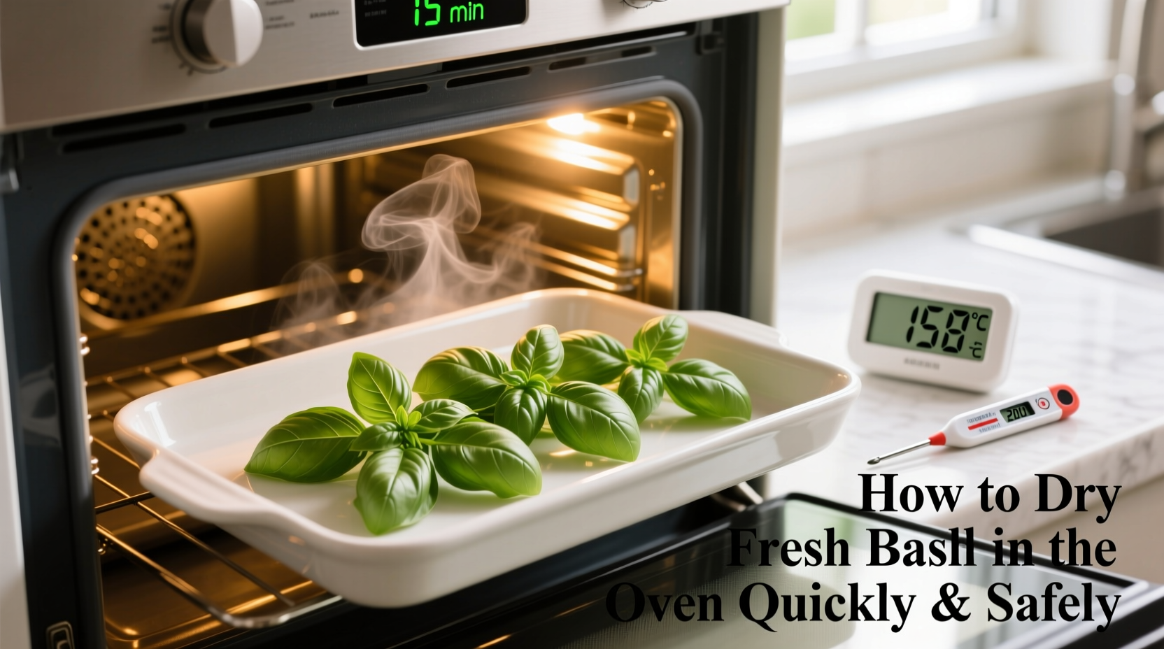 How to Dry Fresh Basil in the Oven Quickly & Safely