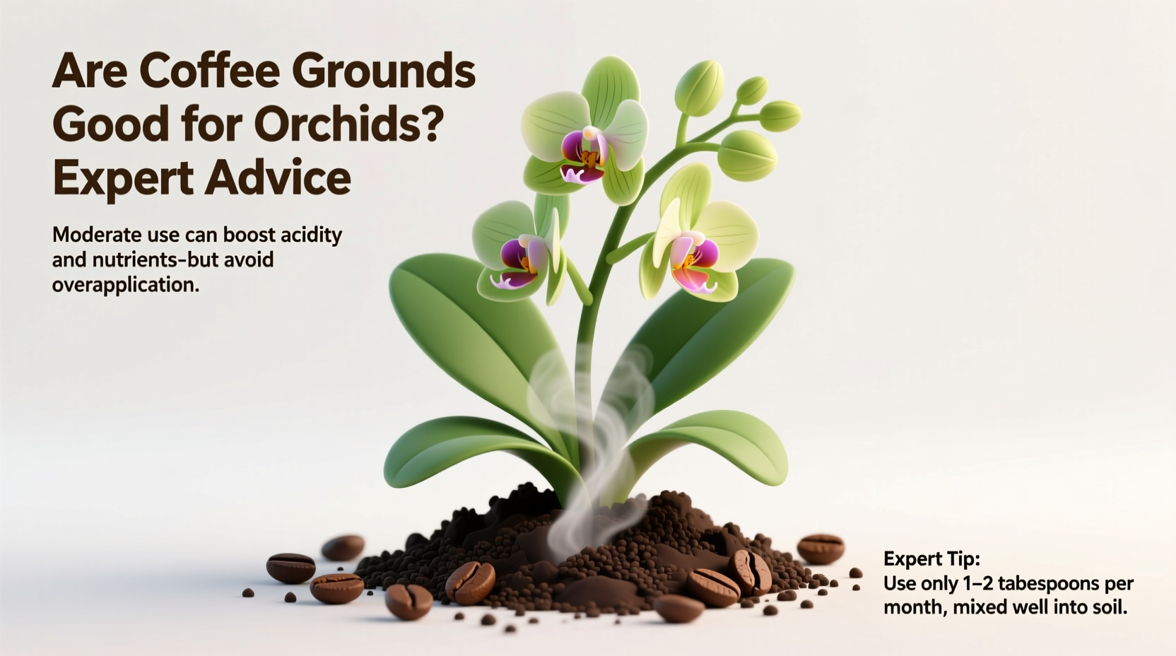 are coffee grounds good for orchids