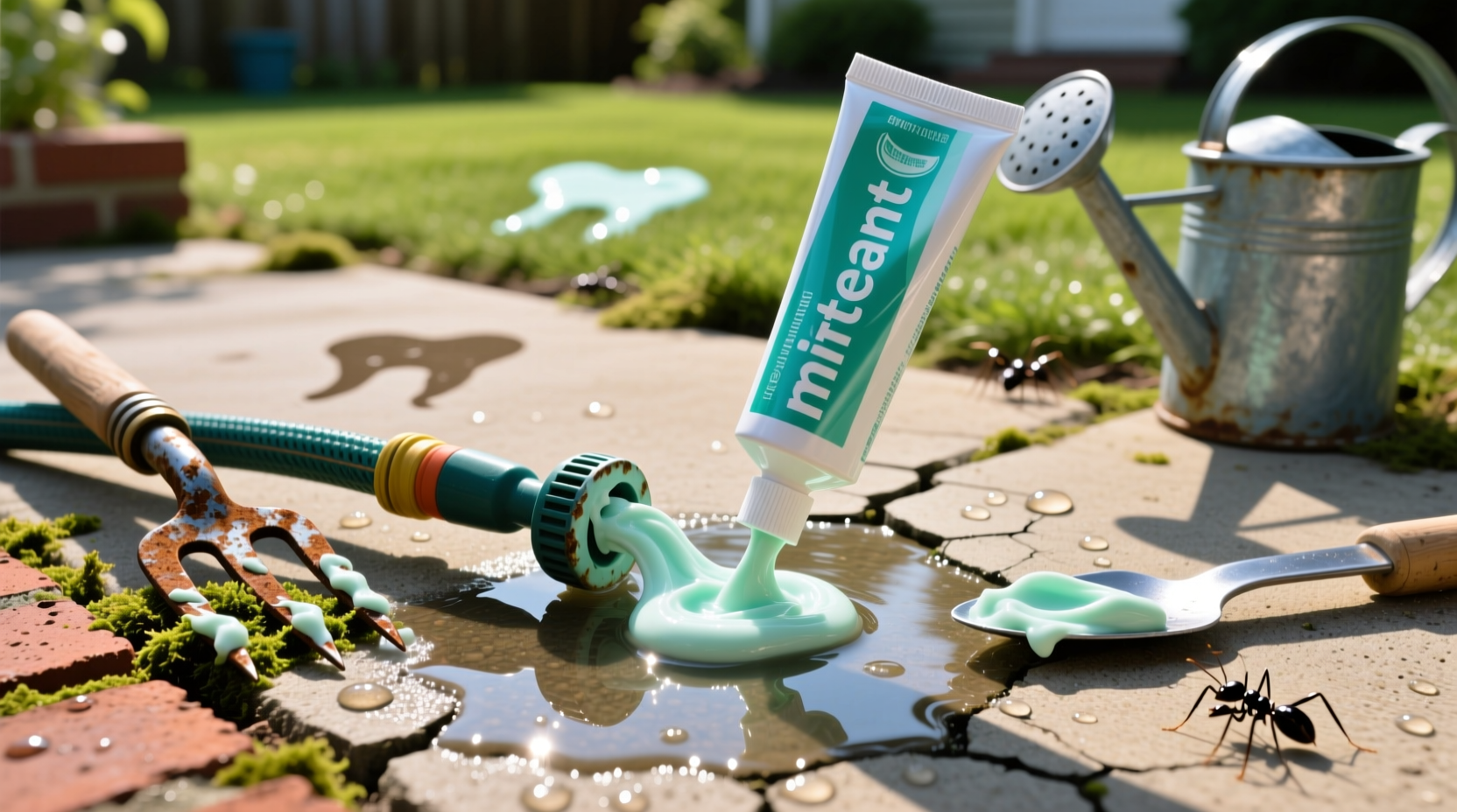 weirdly practical ways to use toothpaste in your yard