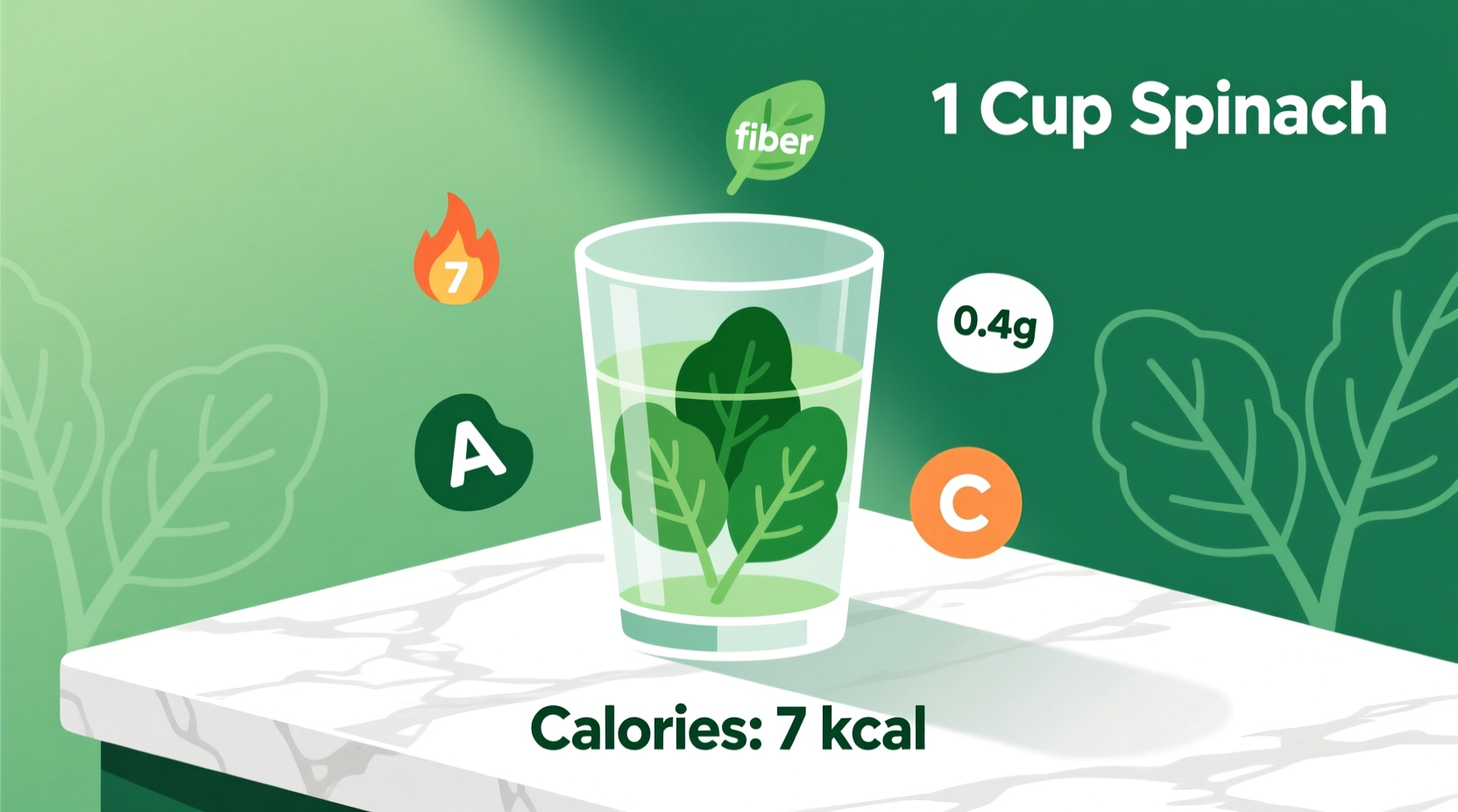 Calories in One Cup of Spinach: Raw vs Cooked (Exact Values)