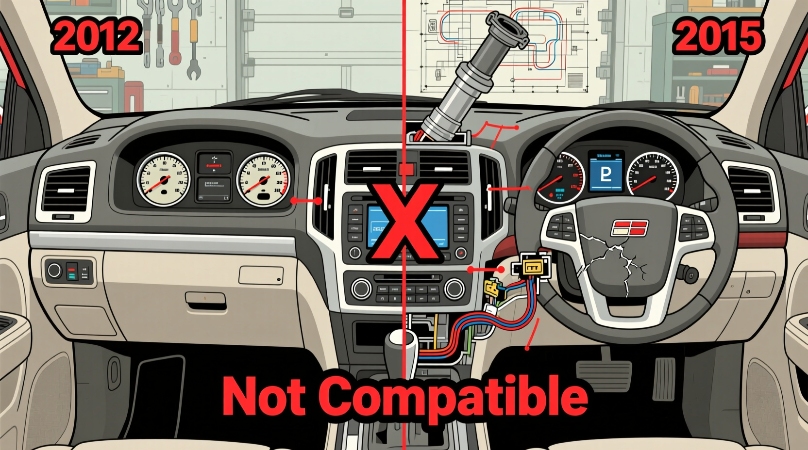 2012 vs 2015 Tahoe Dash Swap: Not Compatible
