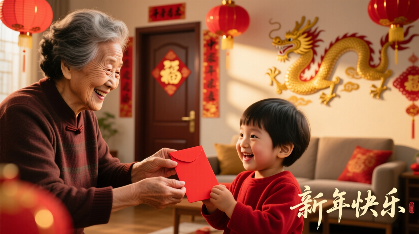 who gives out red envelopes chinese new year