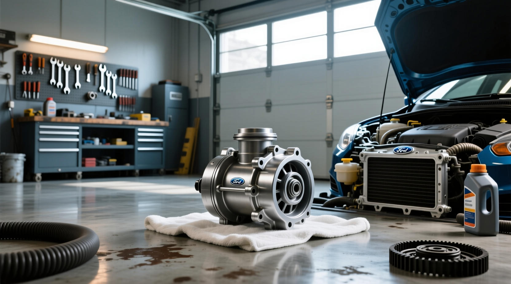 2012 ford focus water pump guide