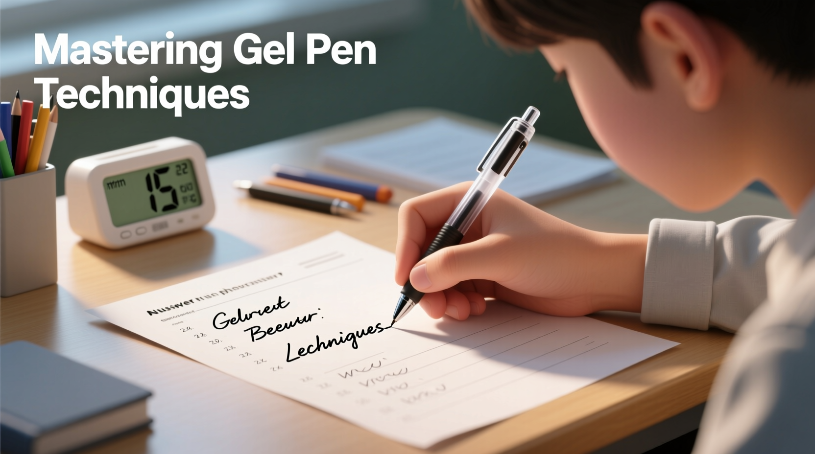 mastering gel pen techniques for exam writing improve speed and clarity