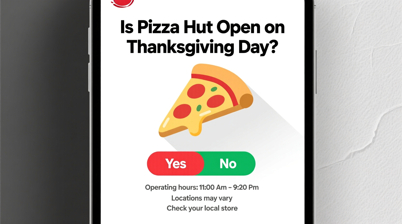is pizza hut open on thanksgiving day