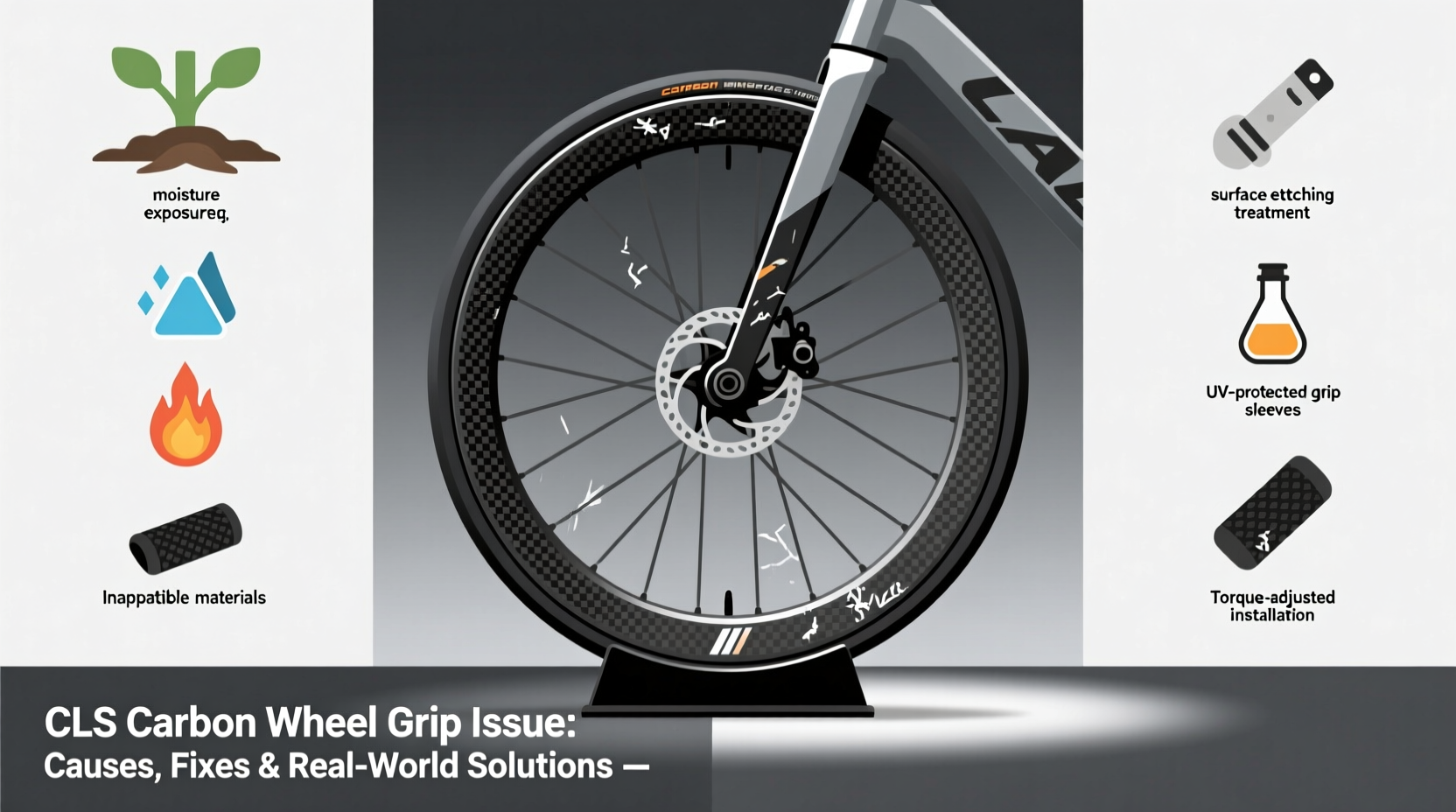cls carbon wheel grip issue