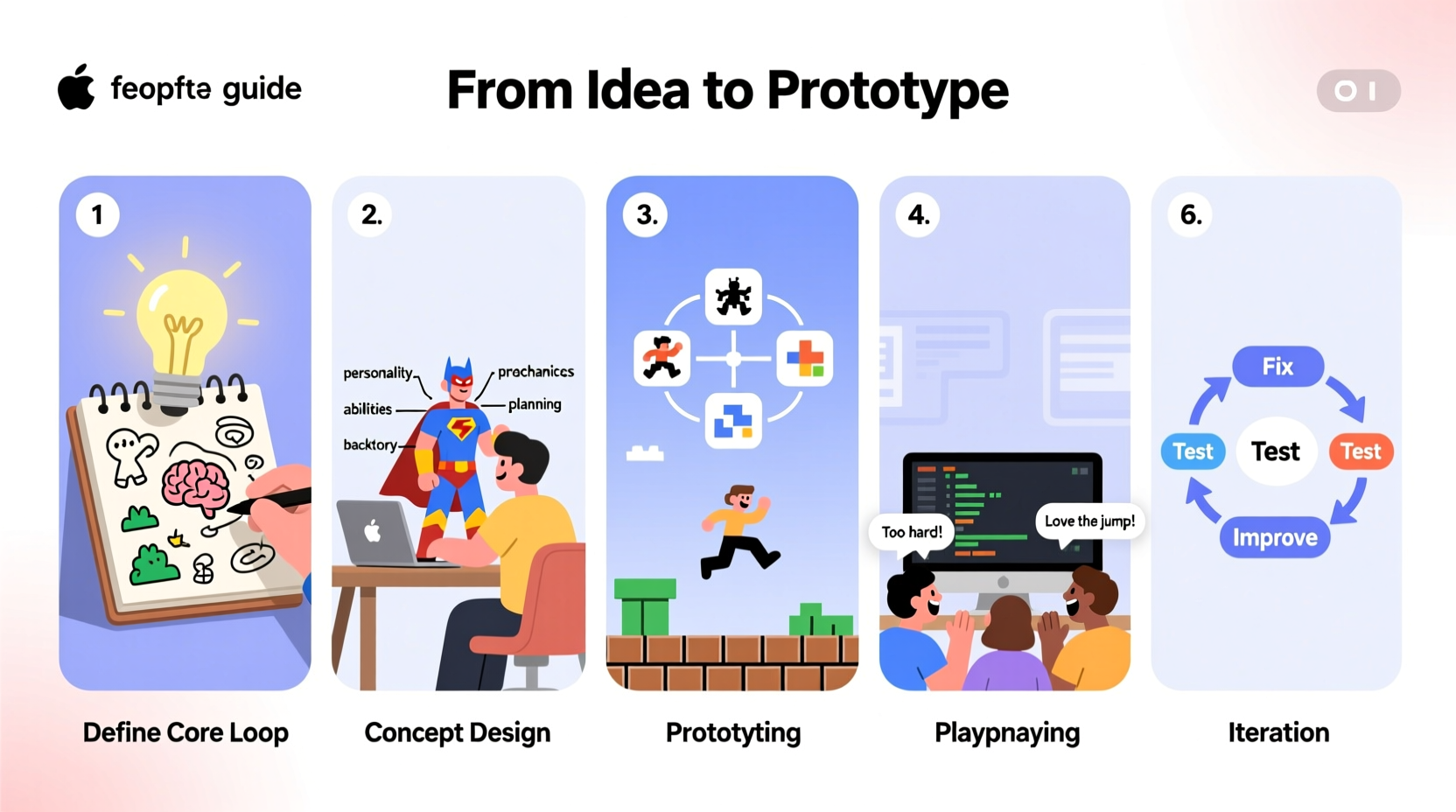 step by step guide to creating your own game from concept to playable prototype