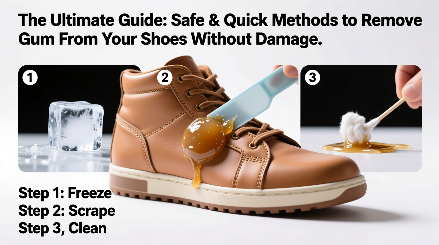 the ultimate guide safe and quick methods to remove gum from your shoes without damage