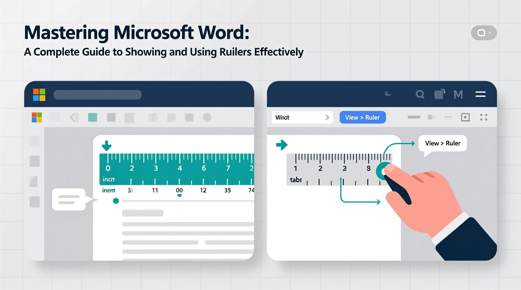 mastering microsoft word a complete guide to showing and using rulers effectively