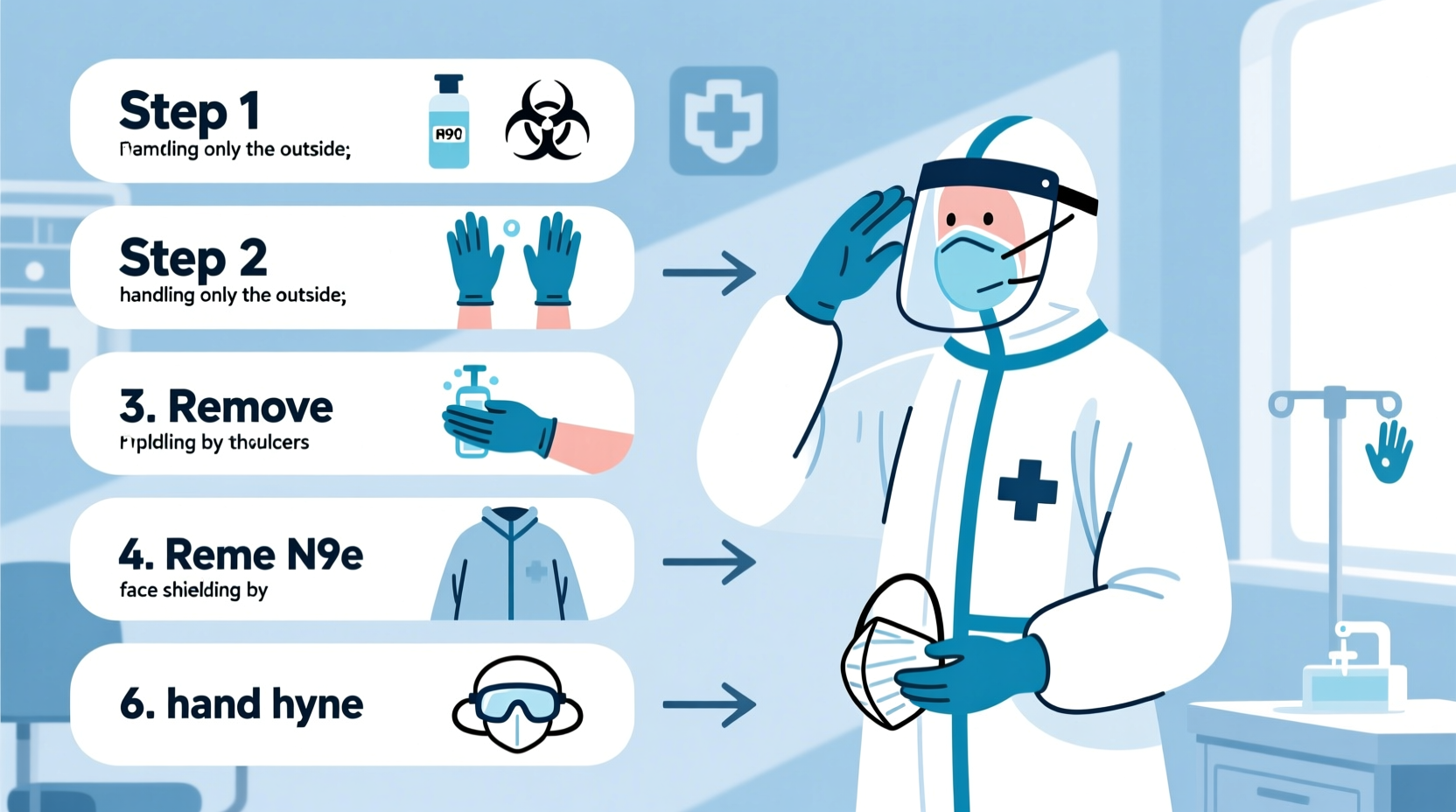 a step by step guide to safely removing personal protective equipment according to cdc guidelines