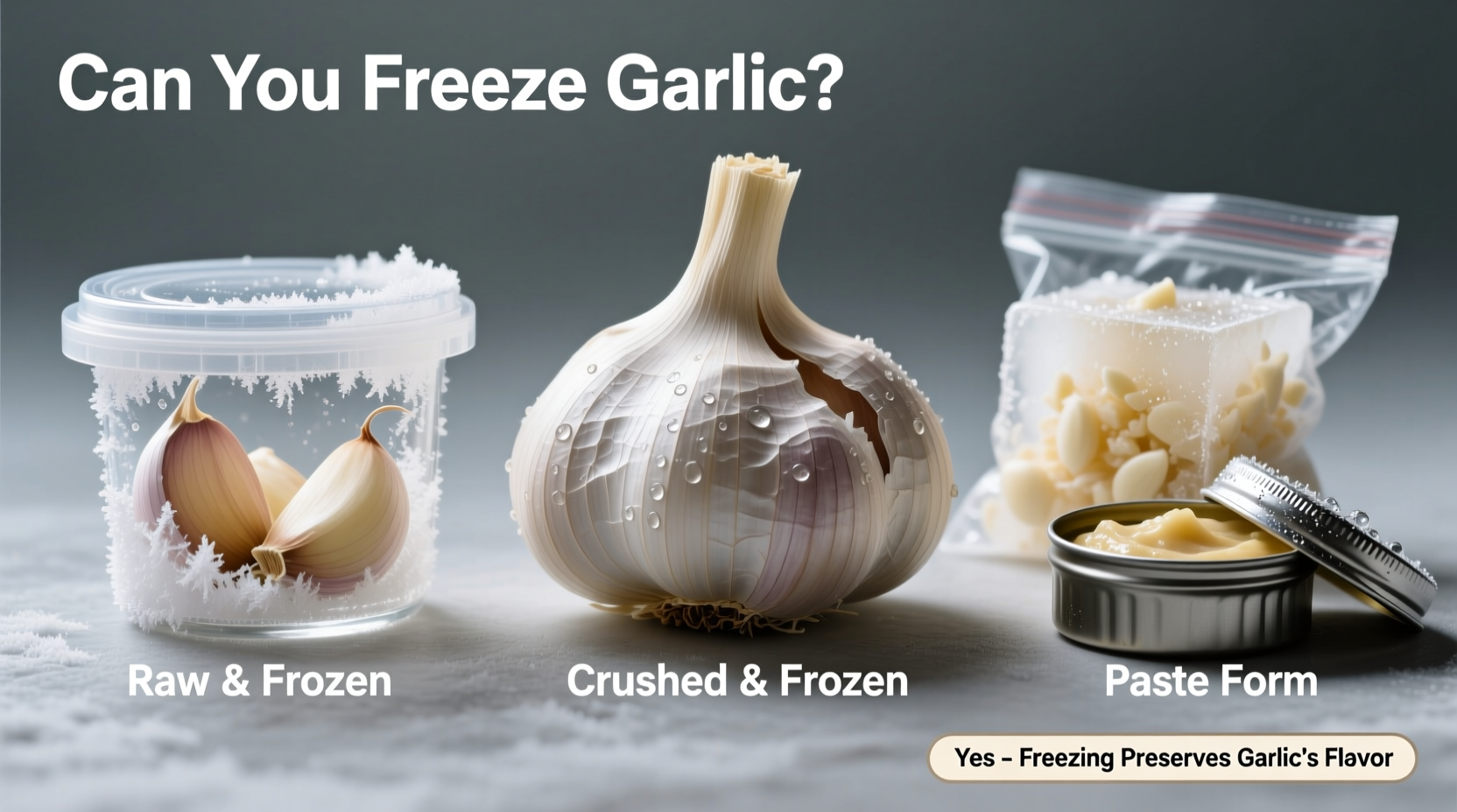 can you freeze garlic