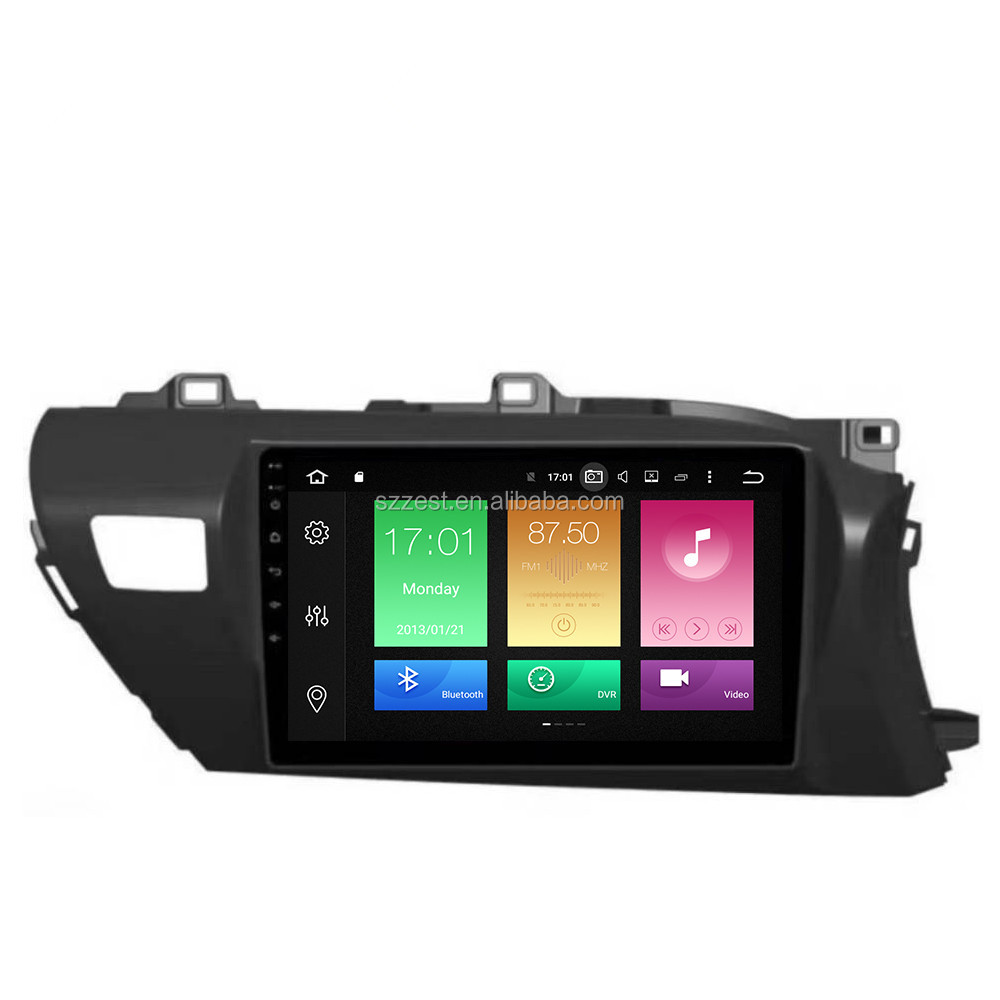 10.1 inch Android 10 Right Hand Drive GPS Navigation car wifi car video android dvd player for Toyota Hilux 2017