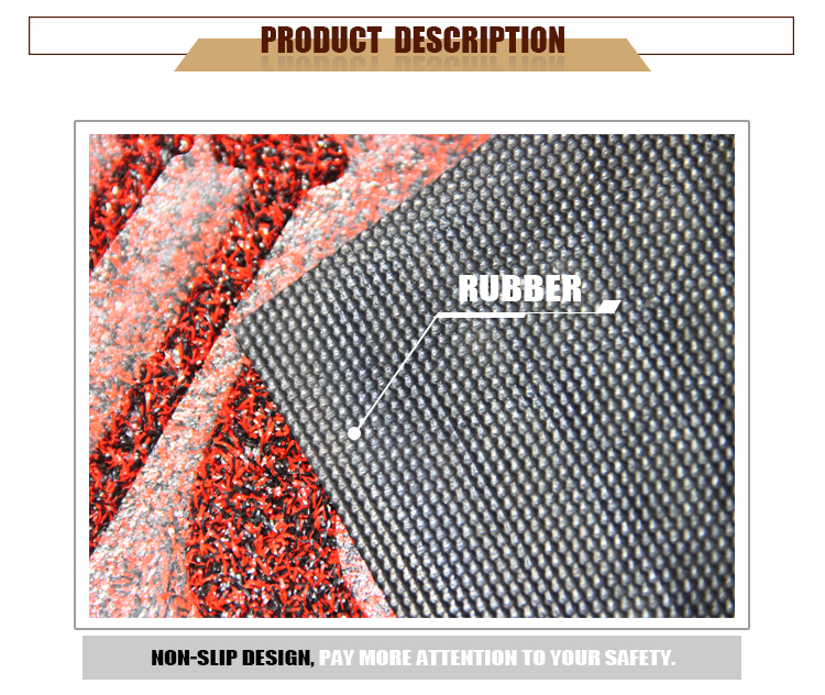 Tufted Grass Surface Shaggy Polypropylene Absorbent Wholesale Door Mat(图2)