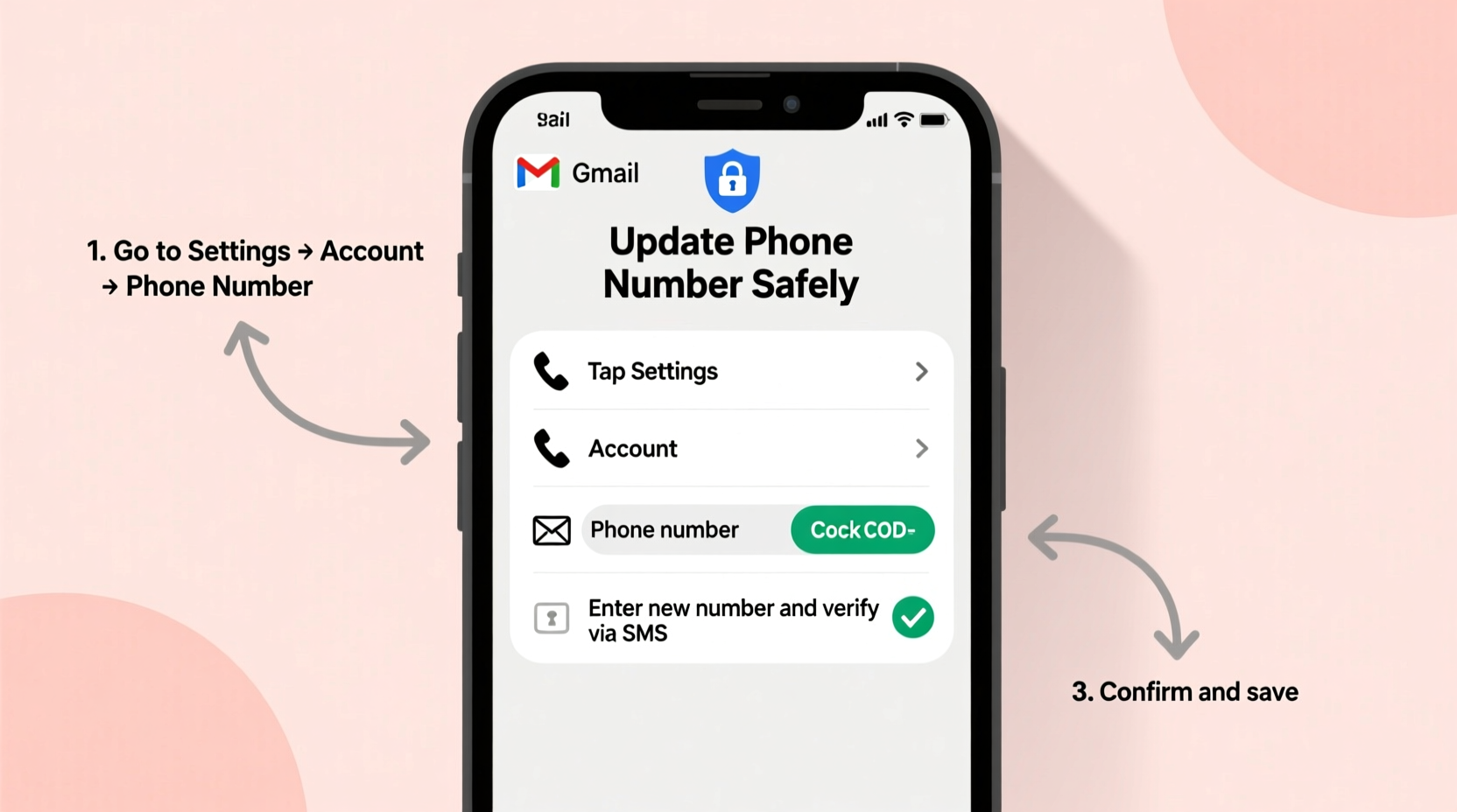 step by step guide to updating your phone number on a gmail account safely and easily