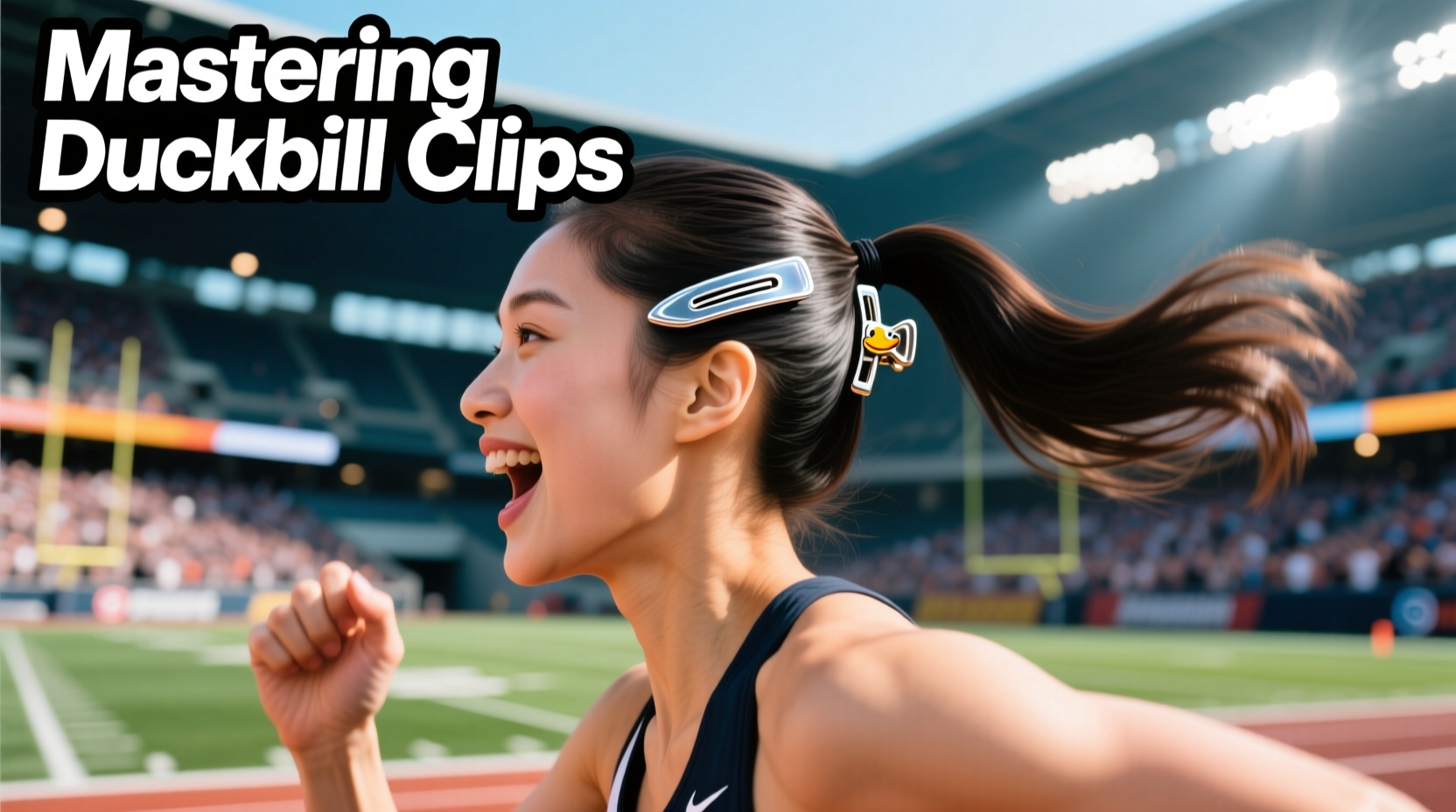 mastering duckbill clips for sporting events stylish and practical hair tips
