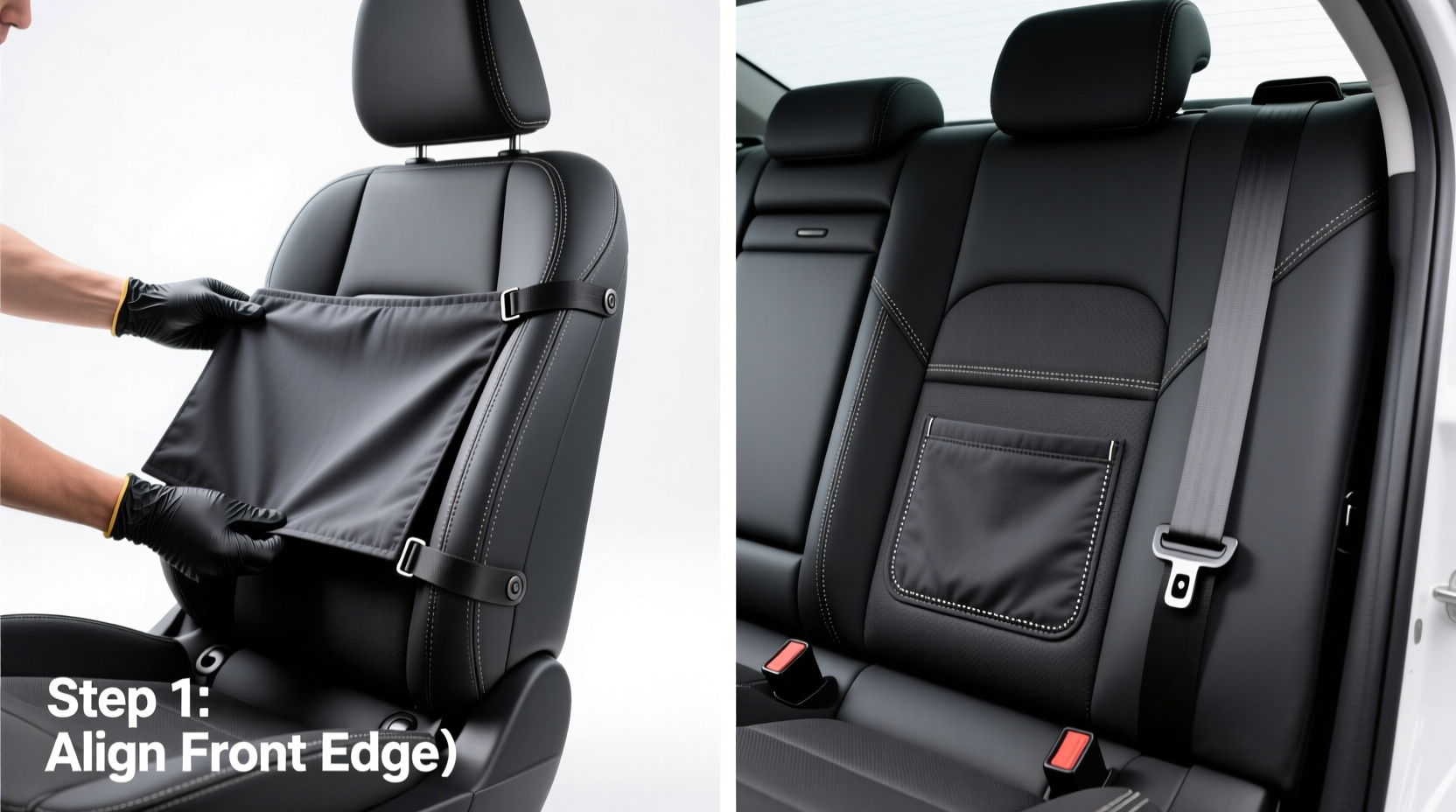 cayenne 957 seat cover installation