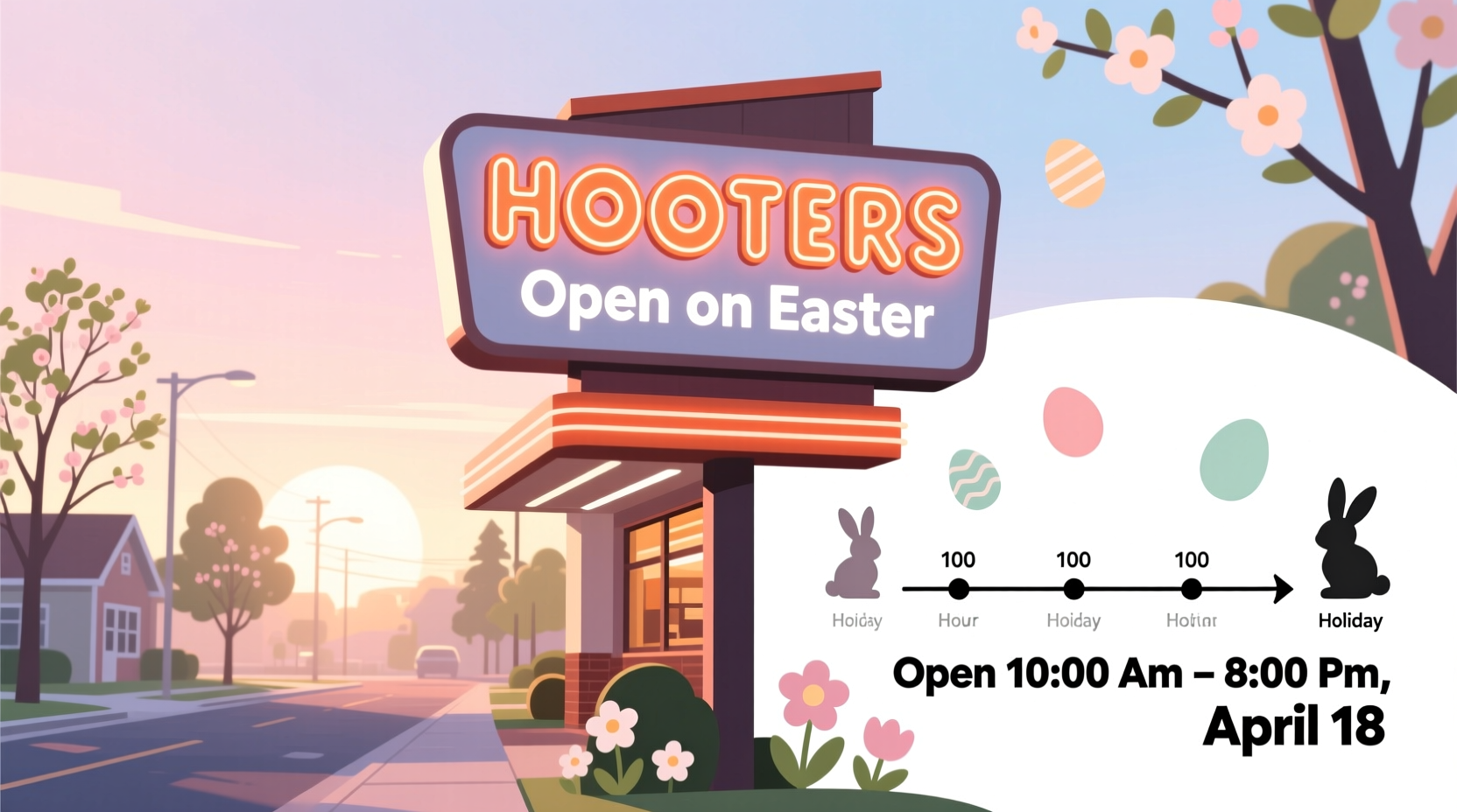 is hooters open on easter