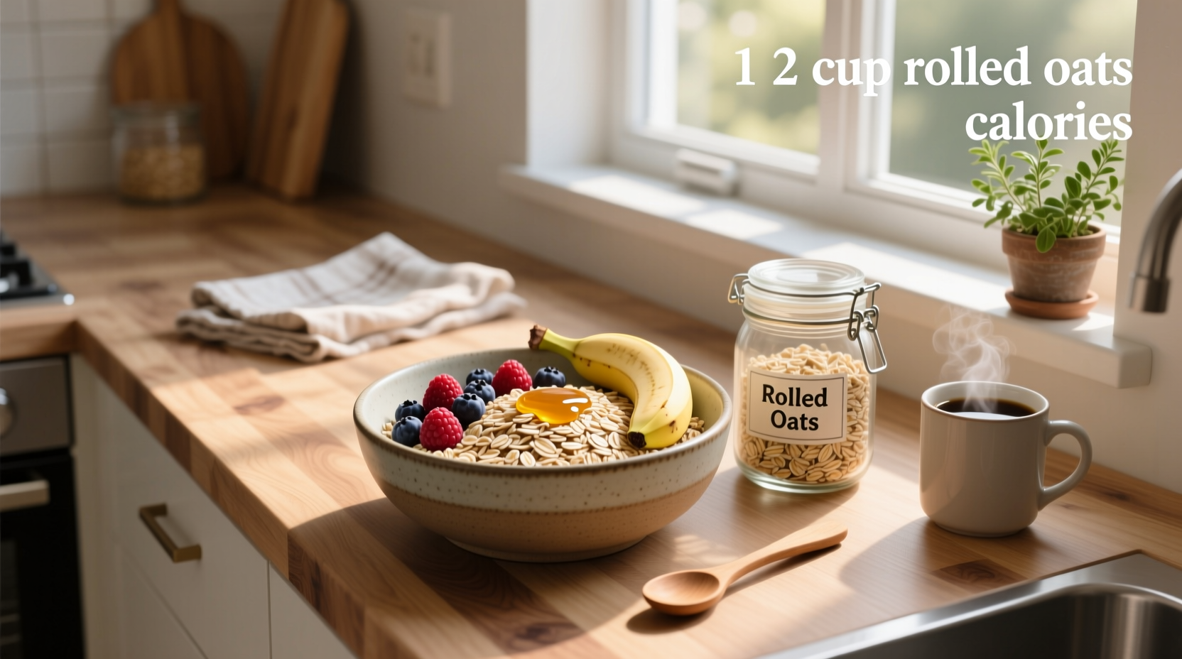 1/2 cup rolled oats calories nutrition guide
