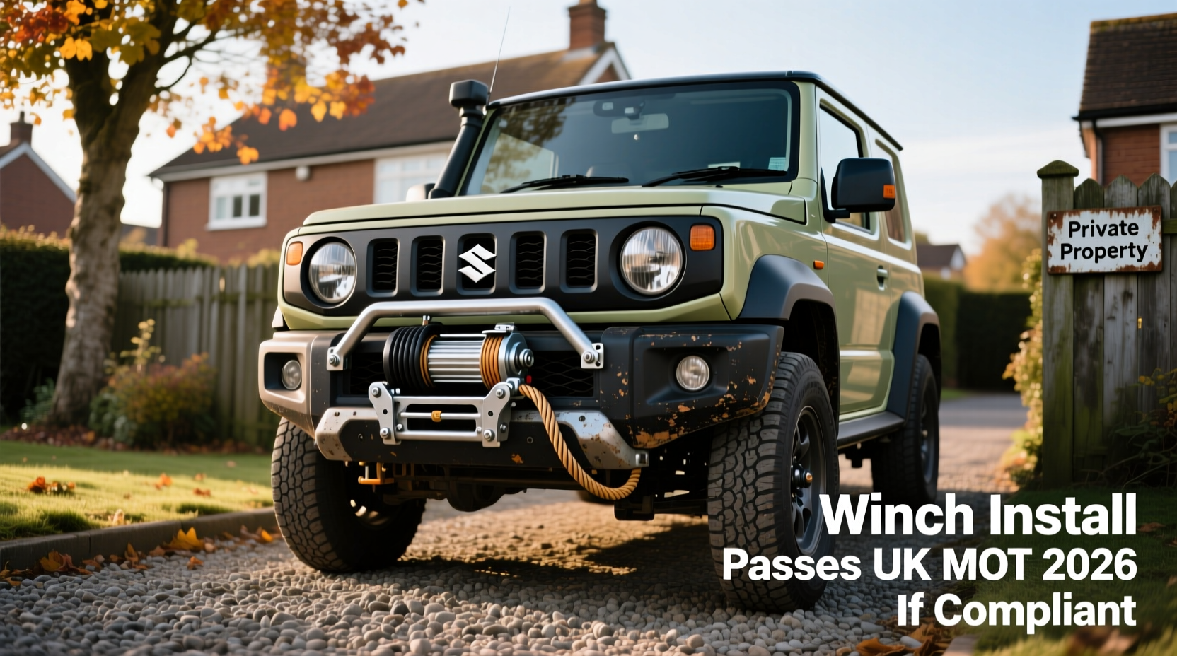 Jimny Winch Install Passes UK MOT 2026 If Compliant