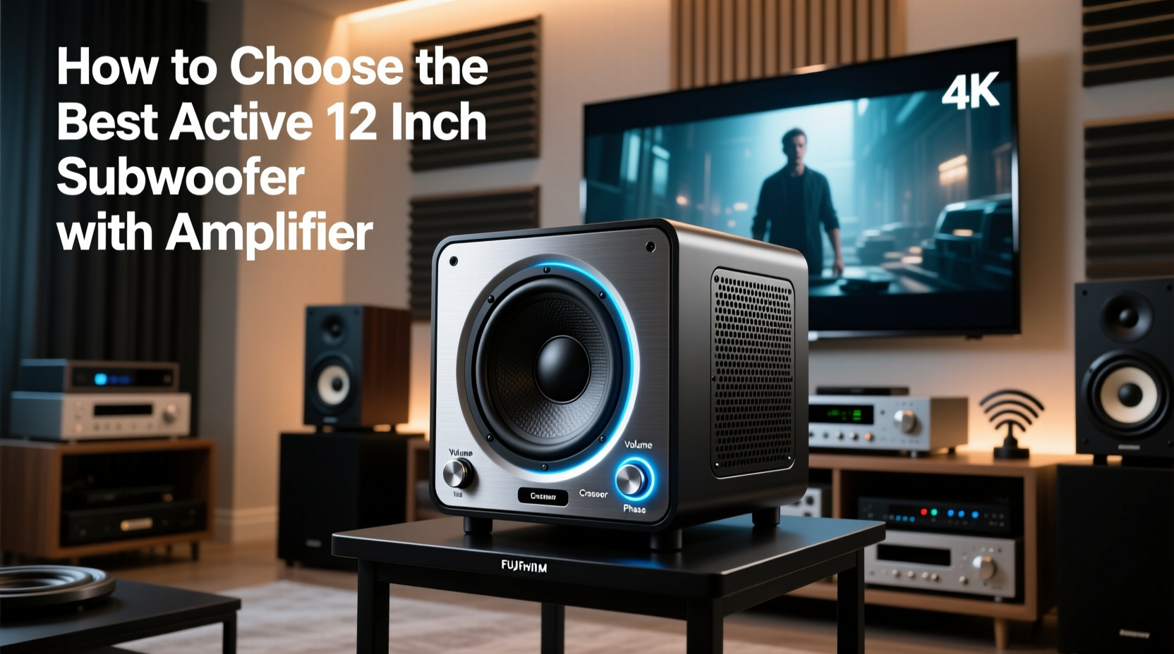 active 12 inch subwoofer with amplifier