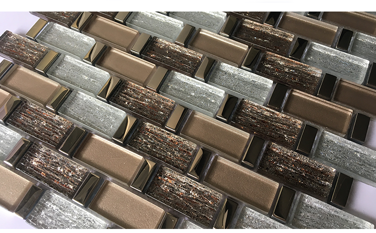 Bar shop background decor glass mosaic wall tile 30*30cm