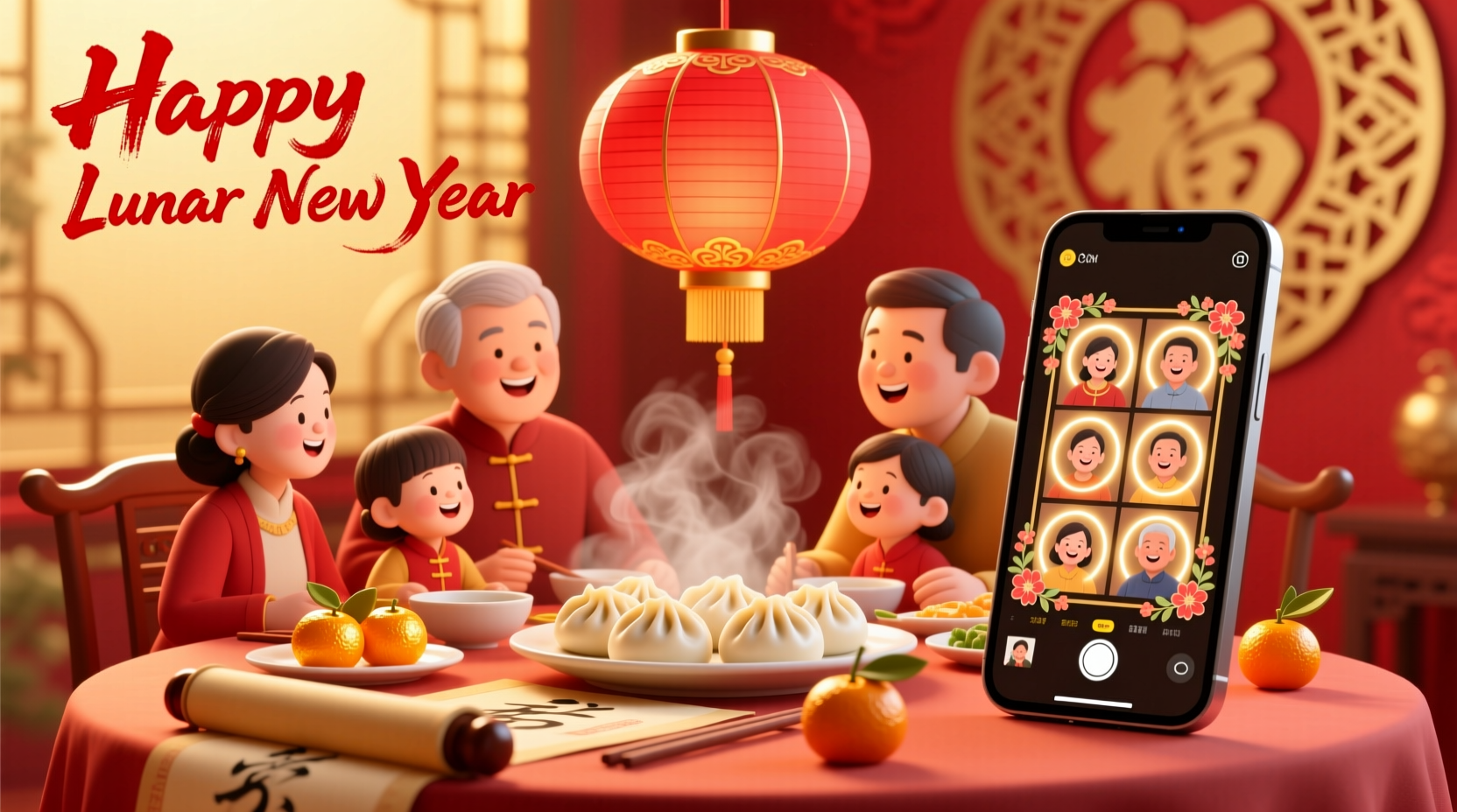 how to create new year wishes with photo