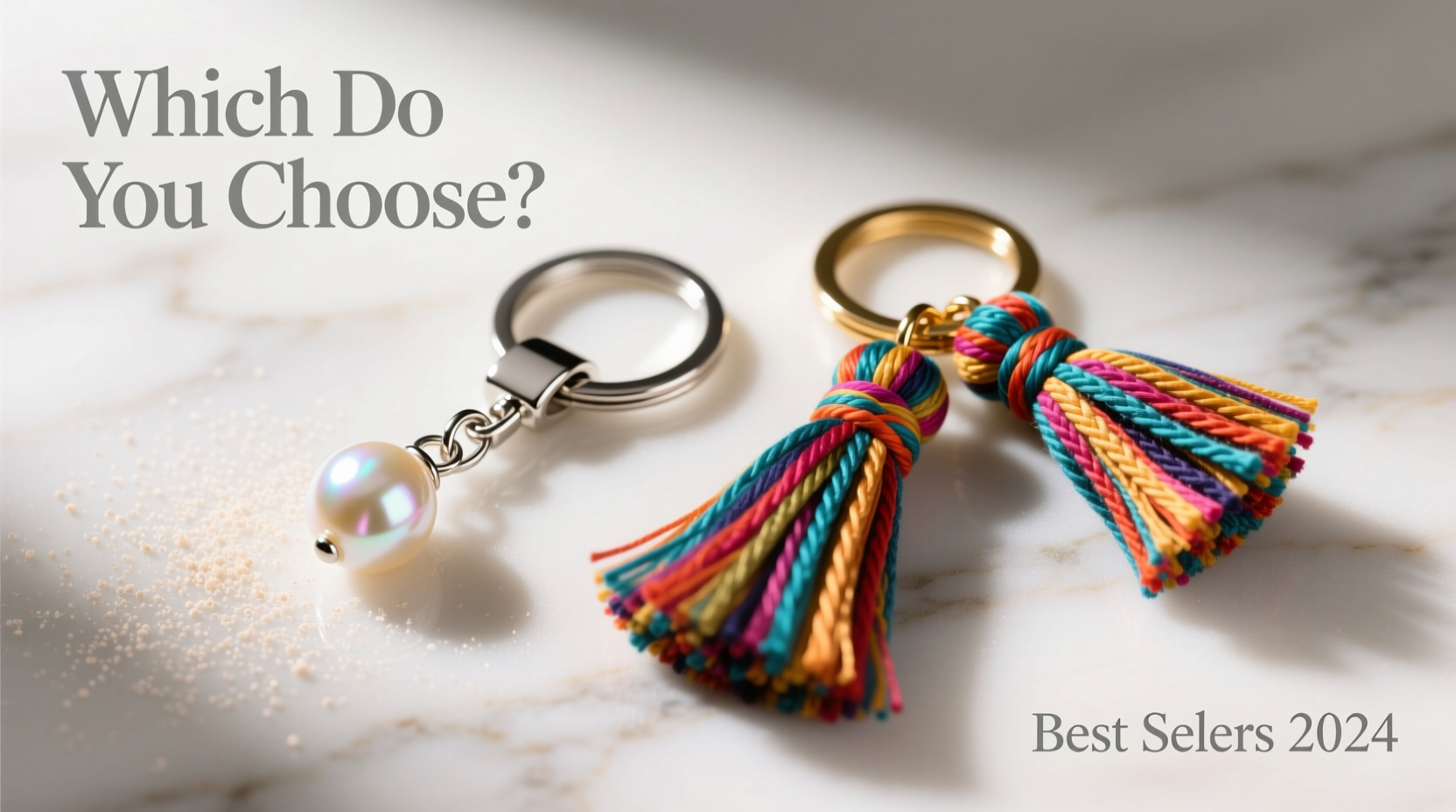 pearl keychains vs tassel keychains which one are people actually buying more of