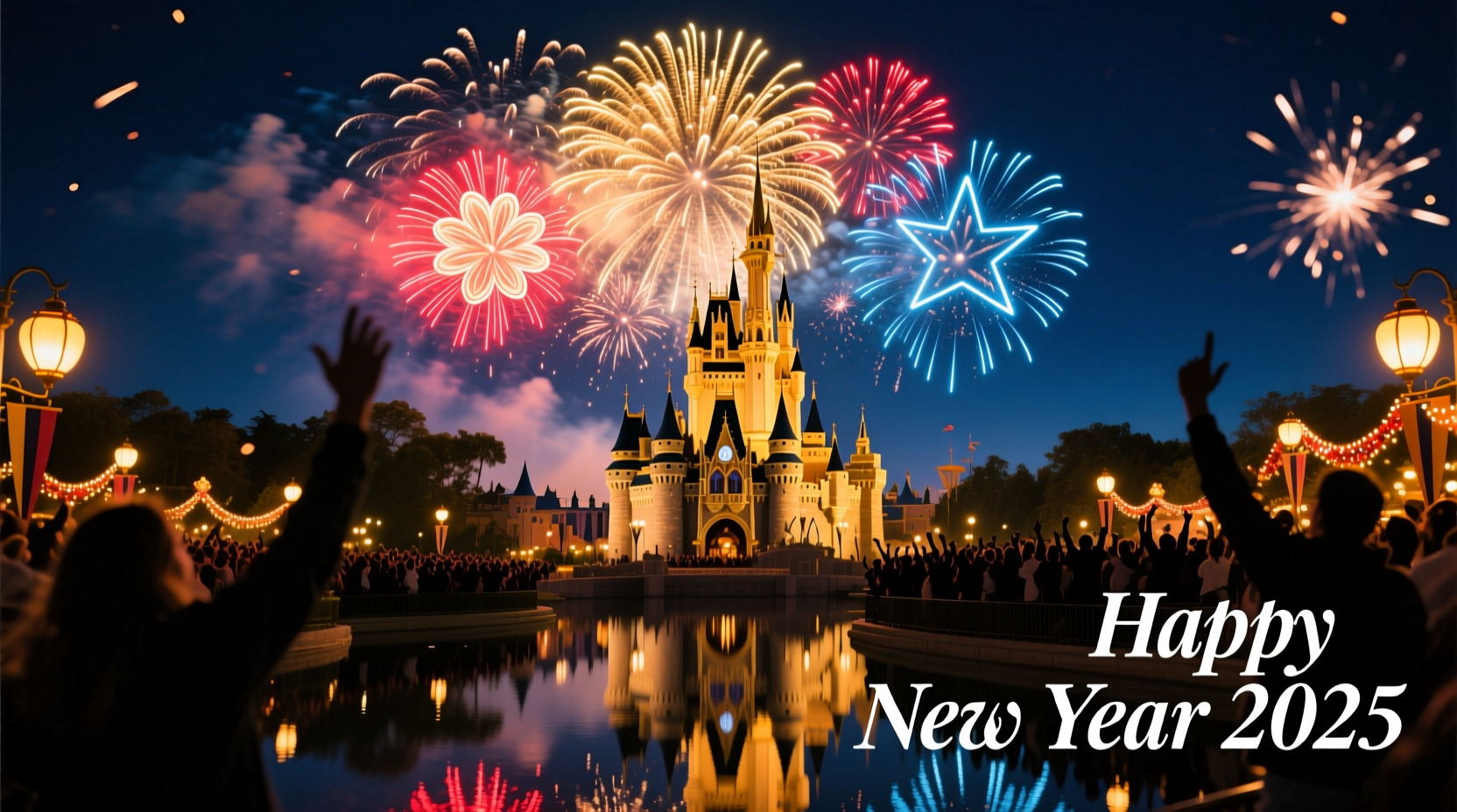 what time is new year eve firework in disneyland