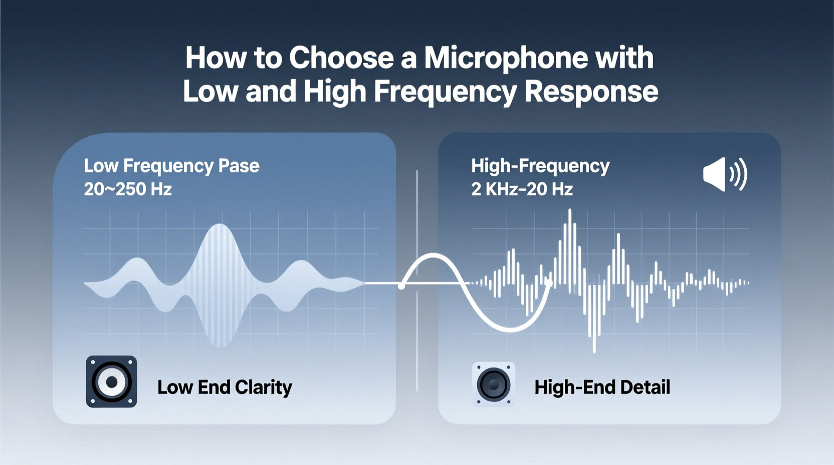 microphone with low and high frequency