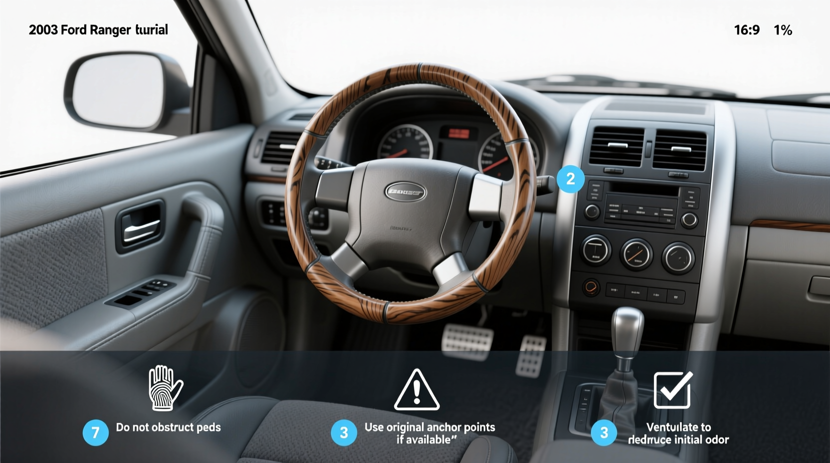 How to Choose 2003 Ford Ranger Woodgrain Steering Wheel Covers