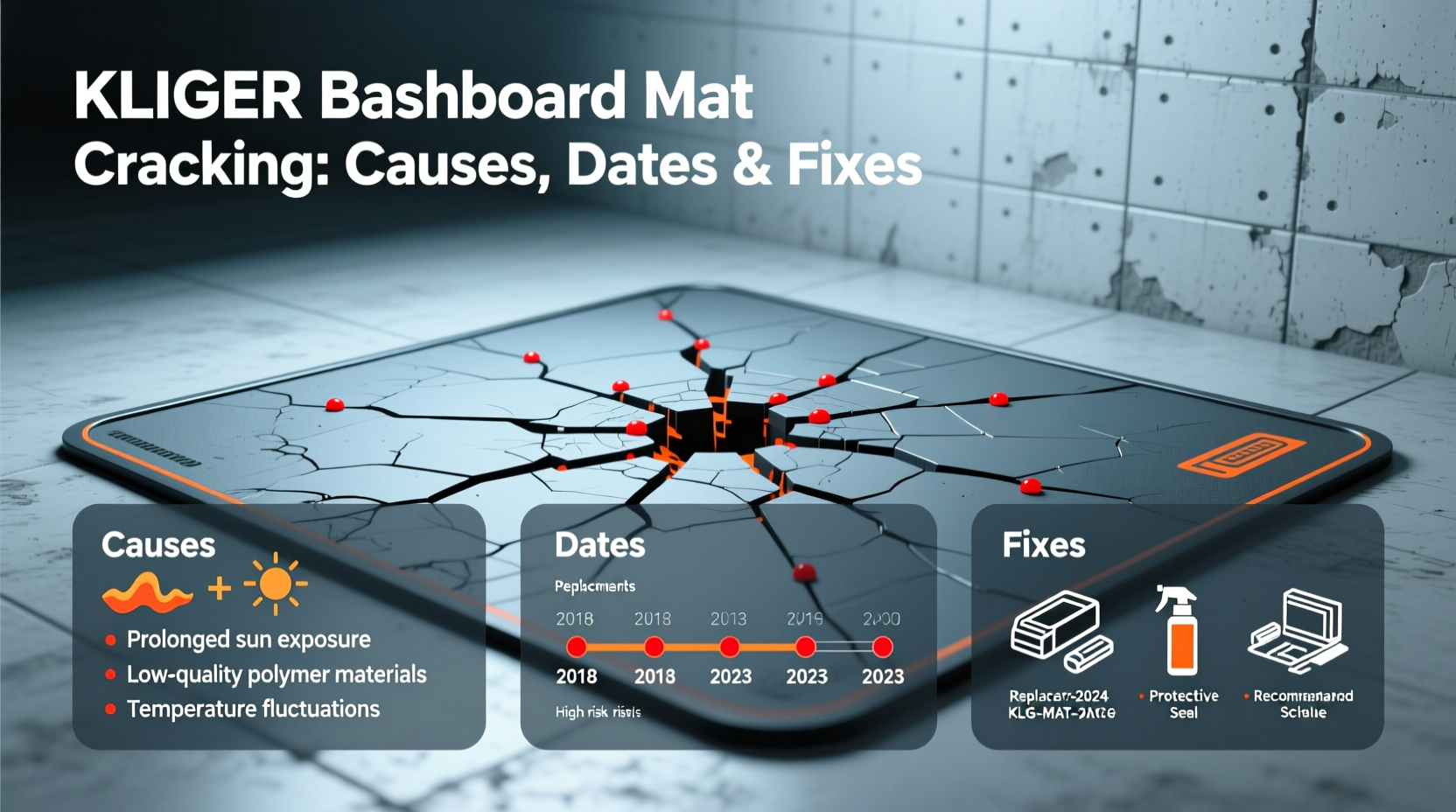 KLIGER Dashboard Mat Cracking: Causes, Dates & Fixes