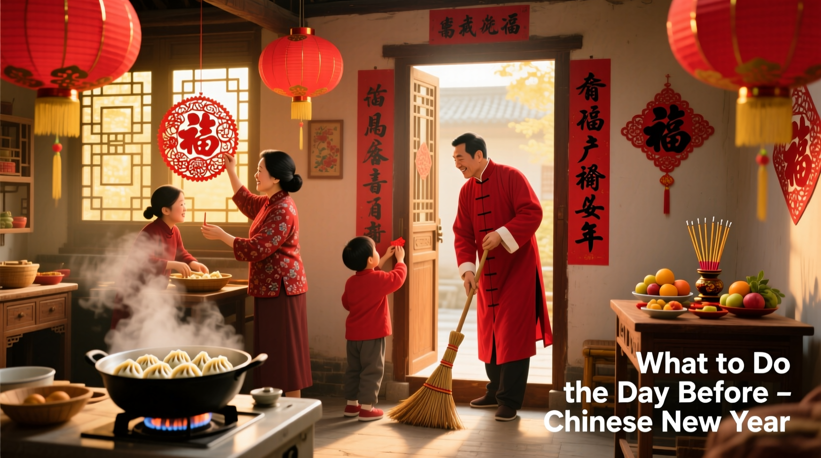 what to do the day before chinese new year