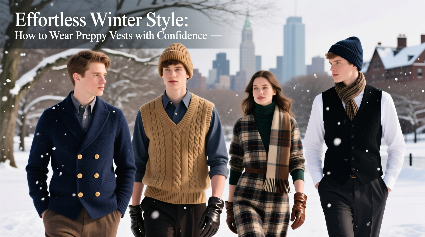 effortless winter style a complete guide to wearing preppy vests with confidence