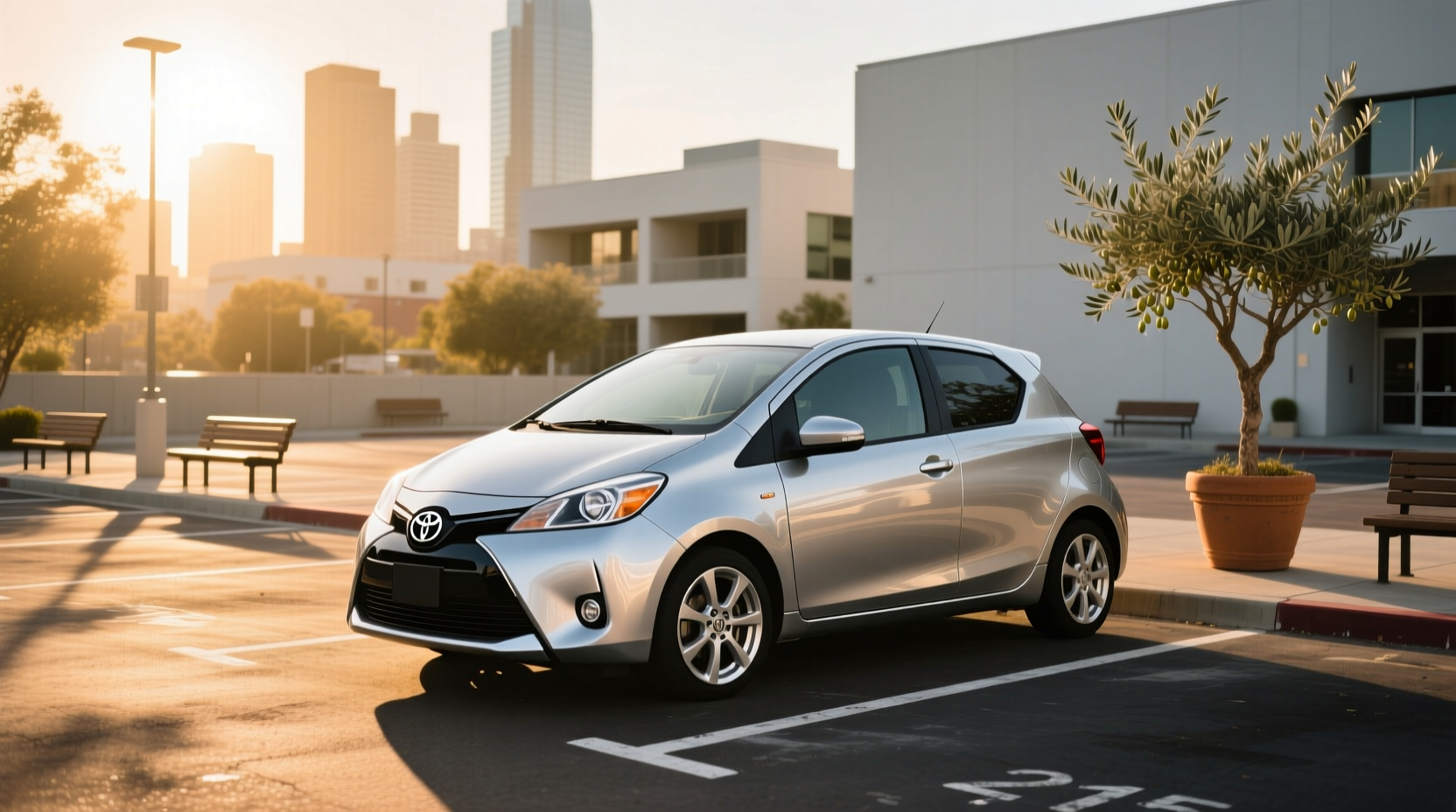 Toyota Yaris 2015 hatchback front view