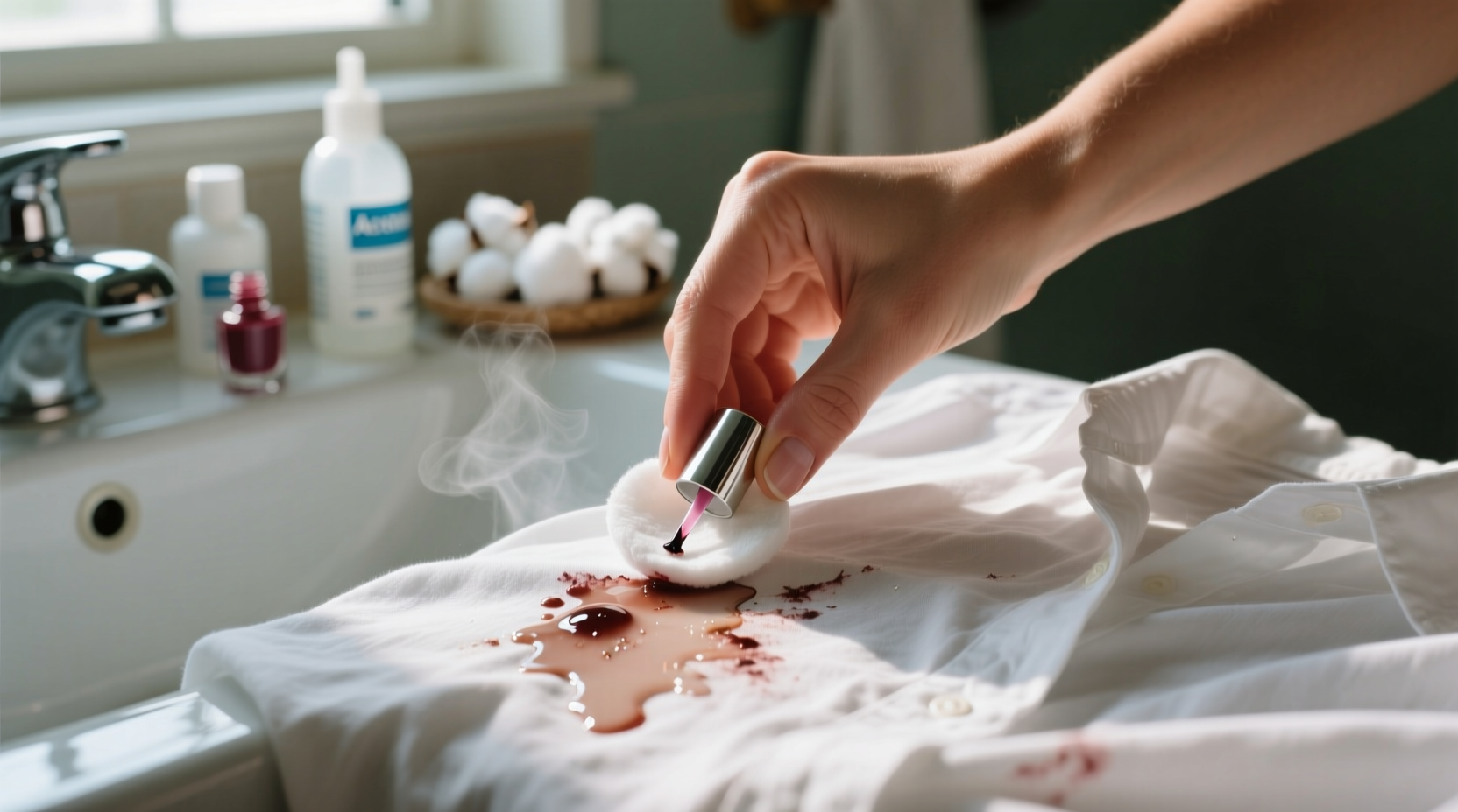 how to get nail polish out of clothes