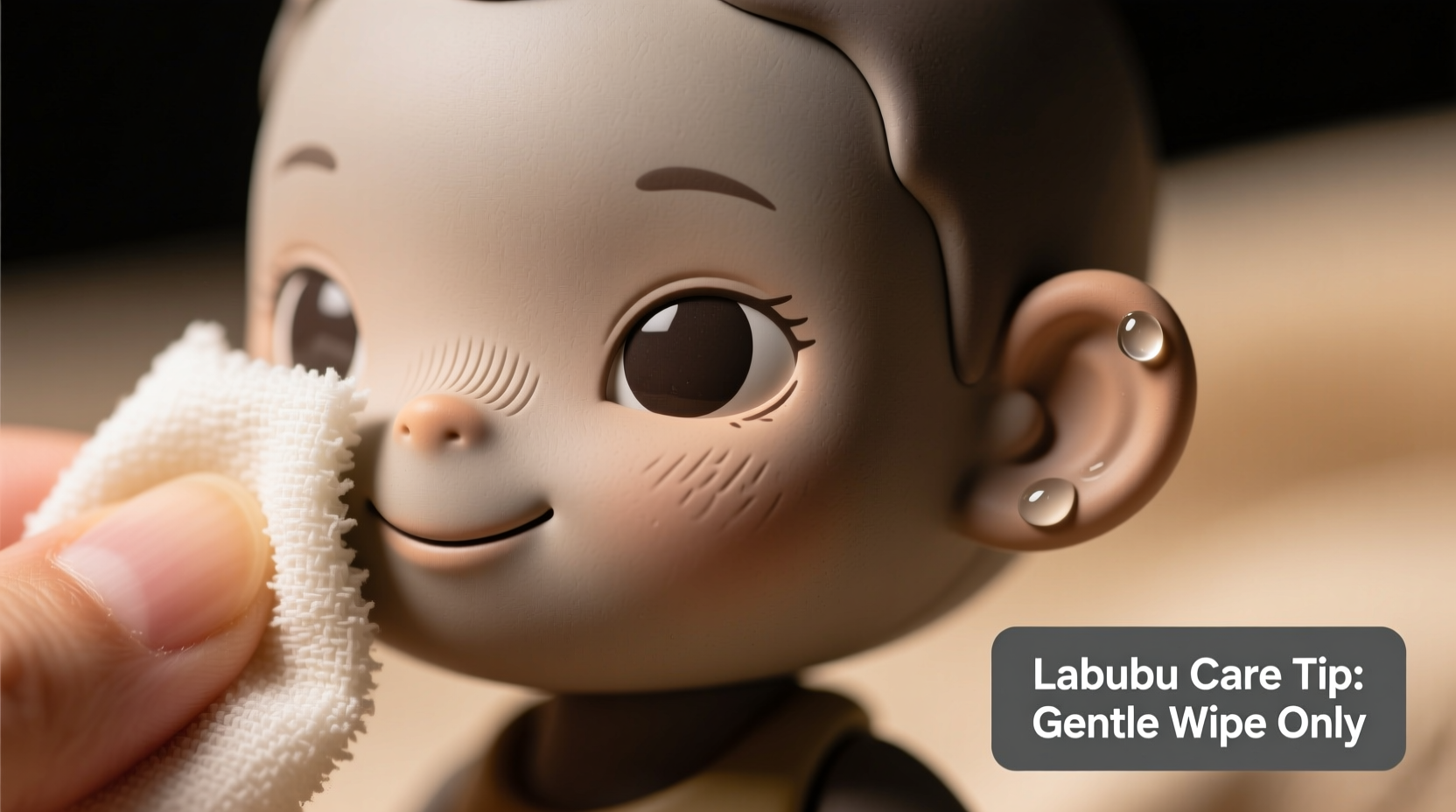 how to clean my labubu face