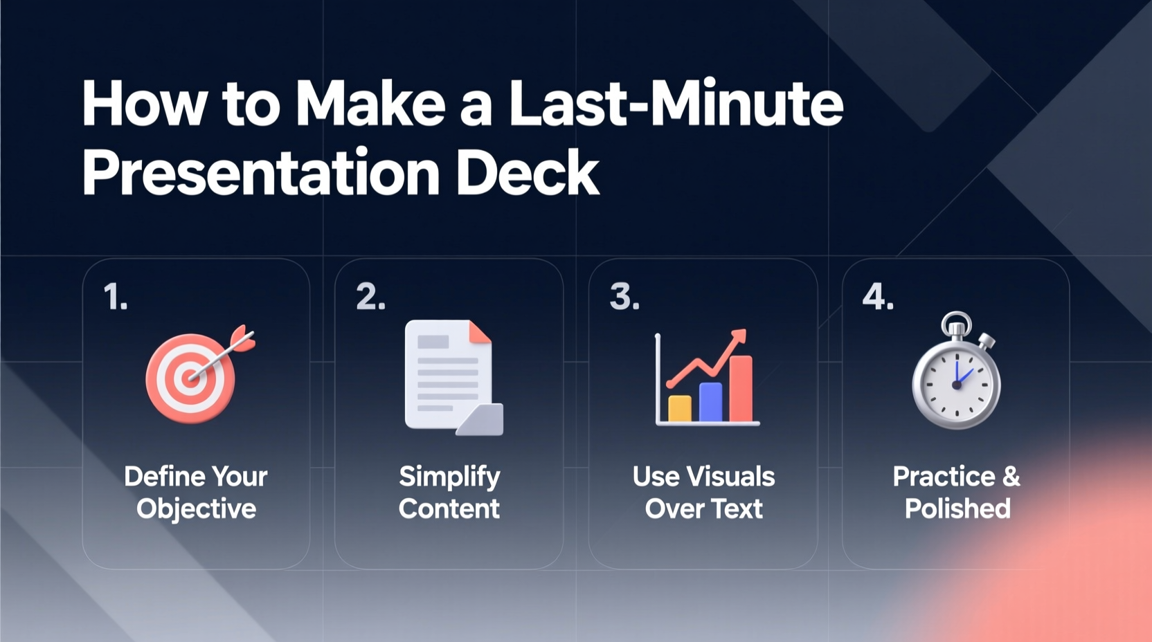How to Make a Last Minute Presentation Deck: Evidence-Based Workflow