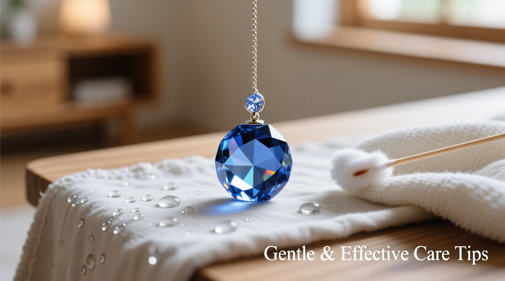 effective and gentle methods to clean your crystal blueberry pendant at home